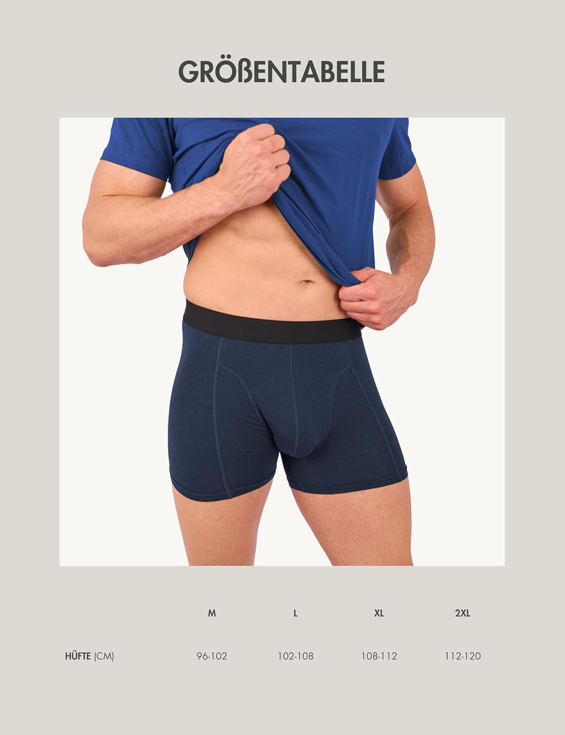 Basic Treasure 3 Pack Premium Bamboo Boxer Shorts Men's Soft Bamboo Cotton Boxer Shorts Bamboo for Men, Breathable Stretch