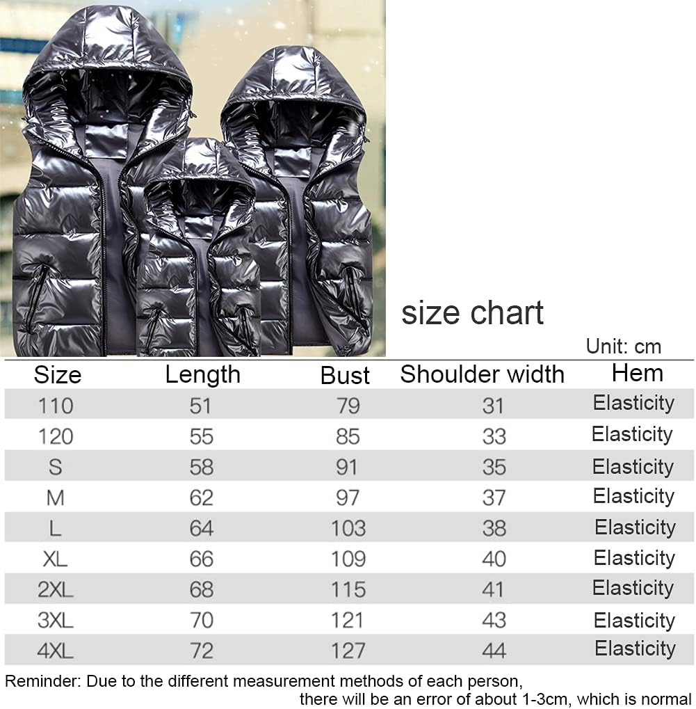 Unisex Winter Hooded Down Vest