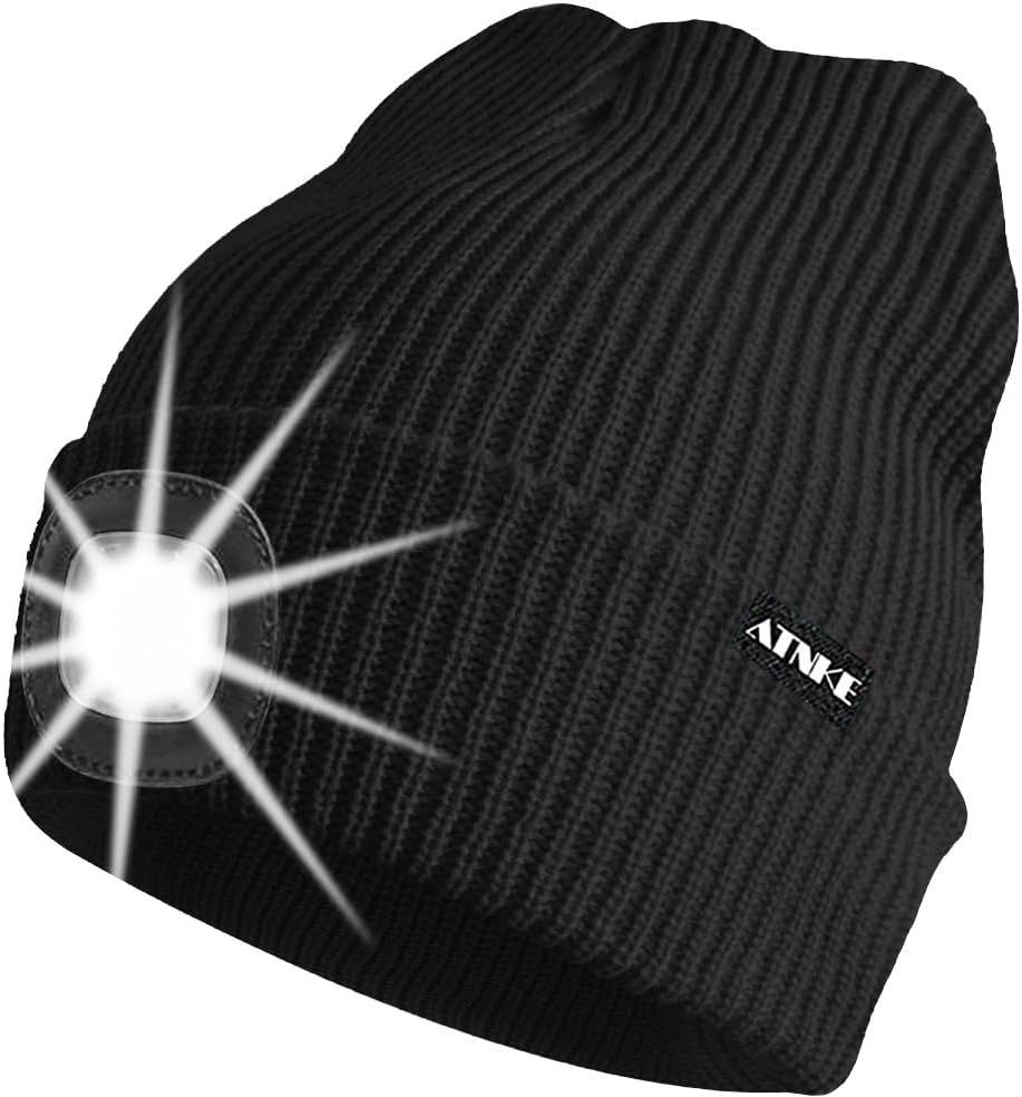 ATNKE Unisex winter hat with led light