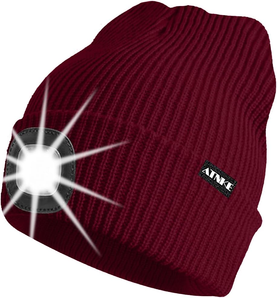 ATNKE Unisex winter hat with led light
