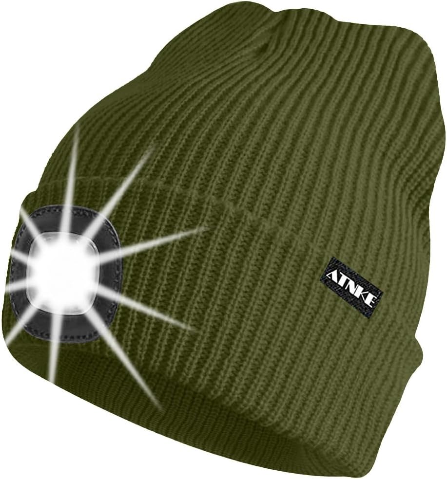 ATNKE Unisex winter hat with led light