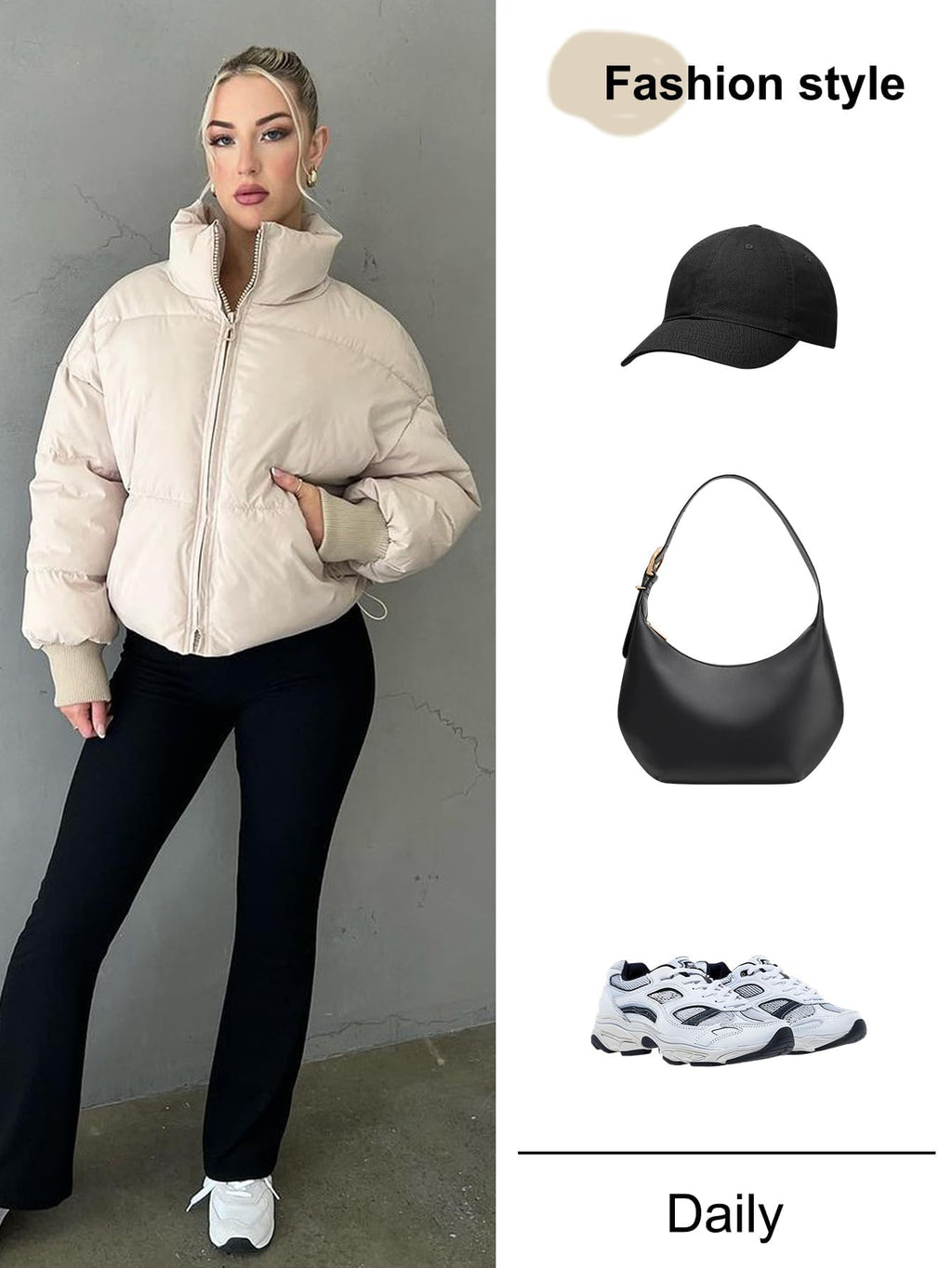 Gihuo Women’s Winter Cropped Puffer Jacket Coat Short Warm Quilted Jacket 2026