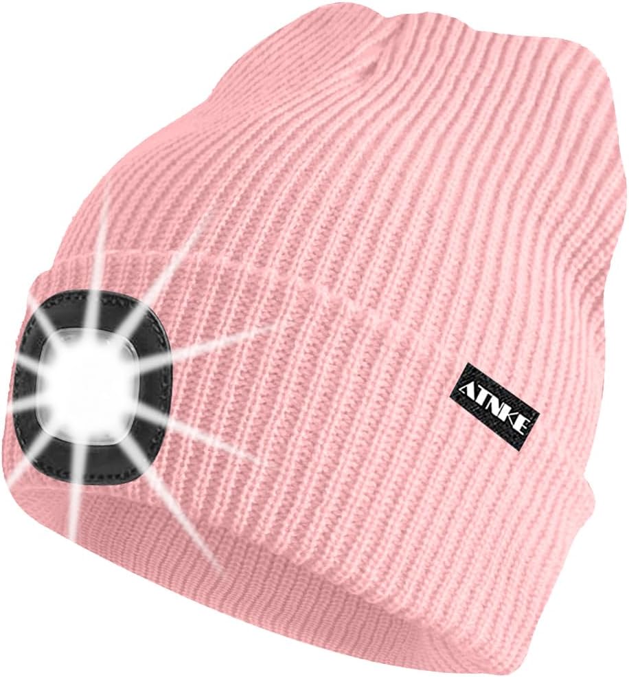 ATNKE Unisex winter hat with led light