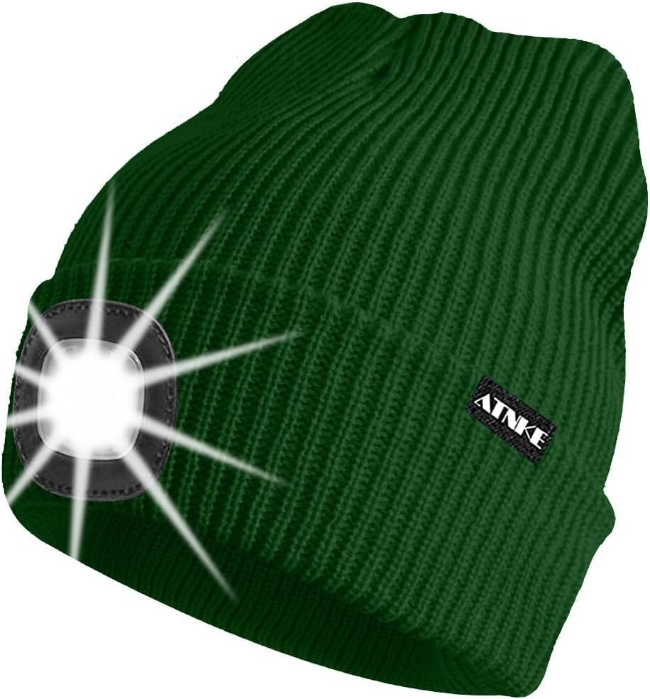 ATNKE Unisex winter hat with led light