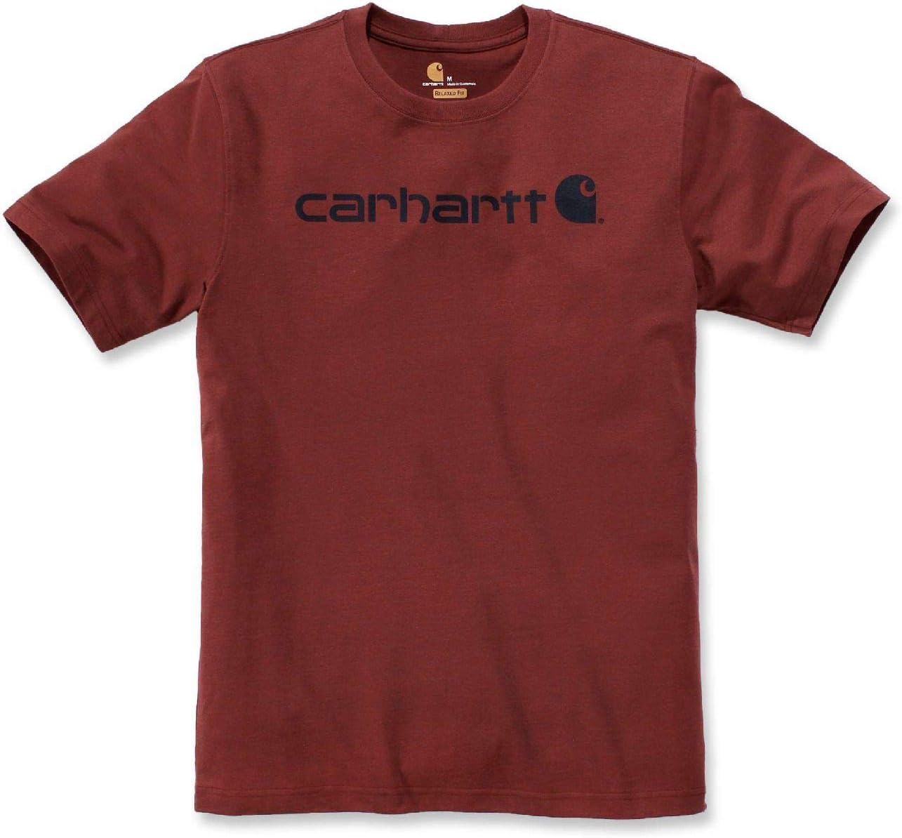 Carhartt Men's Relaxed Fit Heavy Short Sleeve Logo Graphic T-Shirt Work Utility T-Shirt