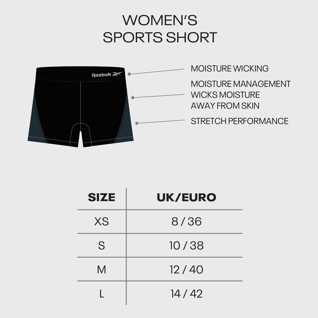 Reebok dam Womens Reebok Sports Short JOYNER Black Baslager Underdel