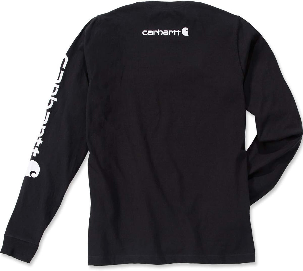 Carhartt Men's signature logo long sleeve t-shirt