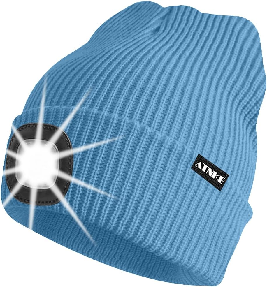 ATNKE Unisex winter hat with led light