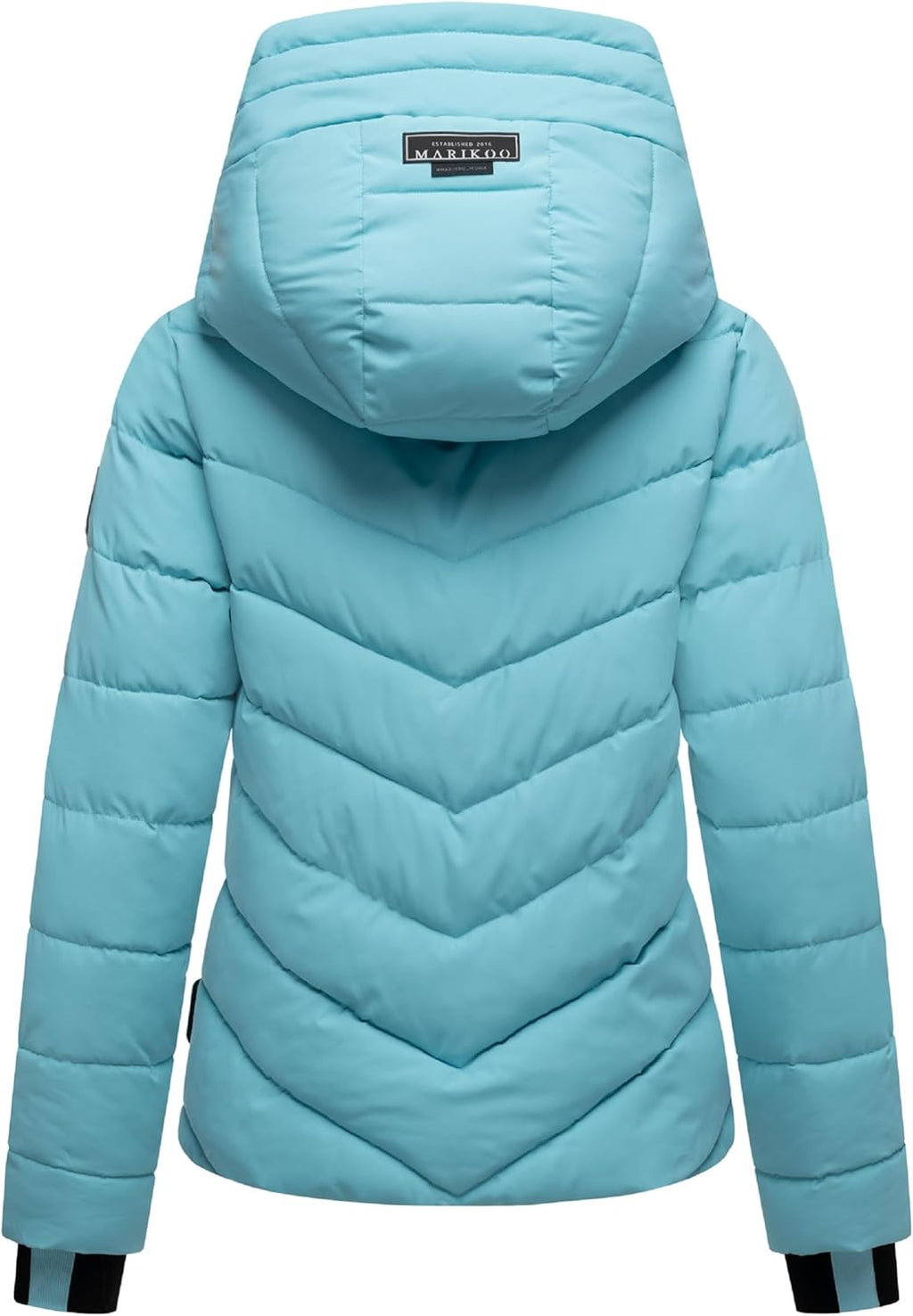 MARIKOO Women's Winter Jacket, Warm Quilted Jacket with Detachable Hood, Samuiaa XVI XS-3XL