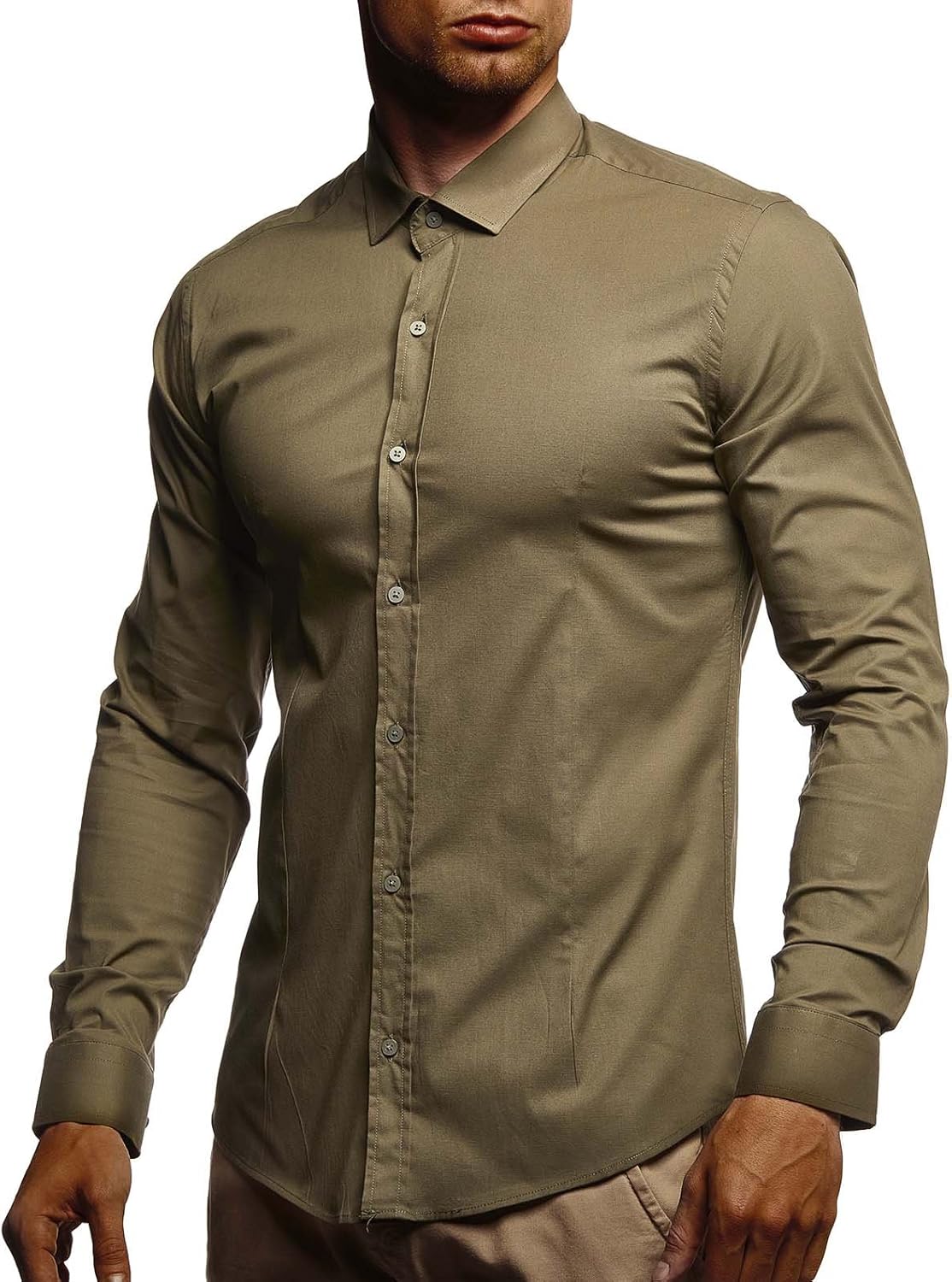 Leif Nelson Shirt with slim fit LN3430