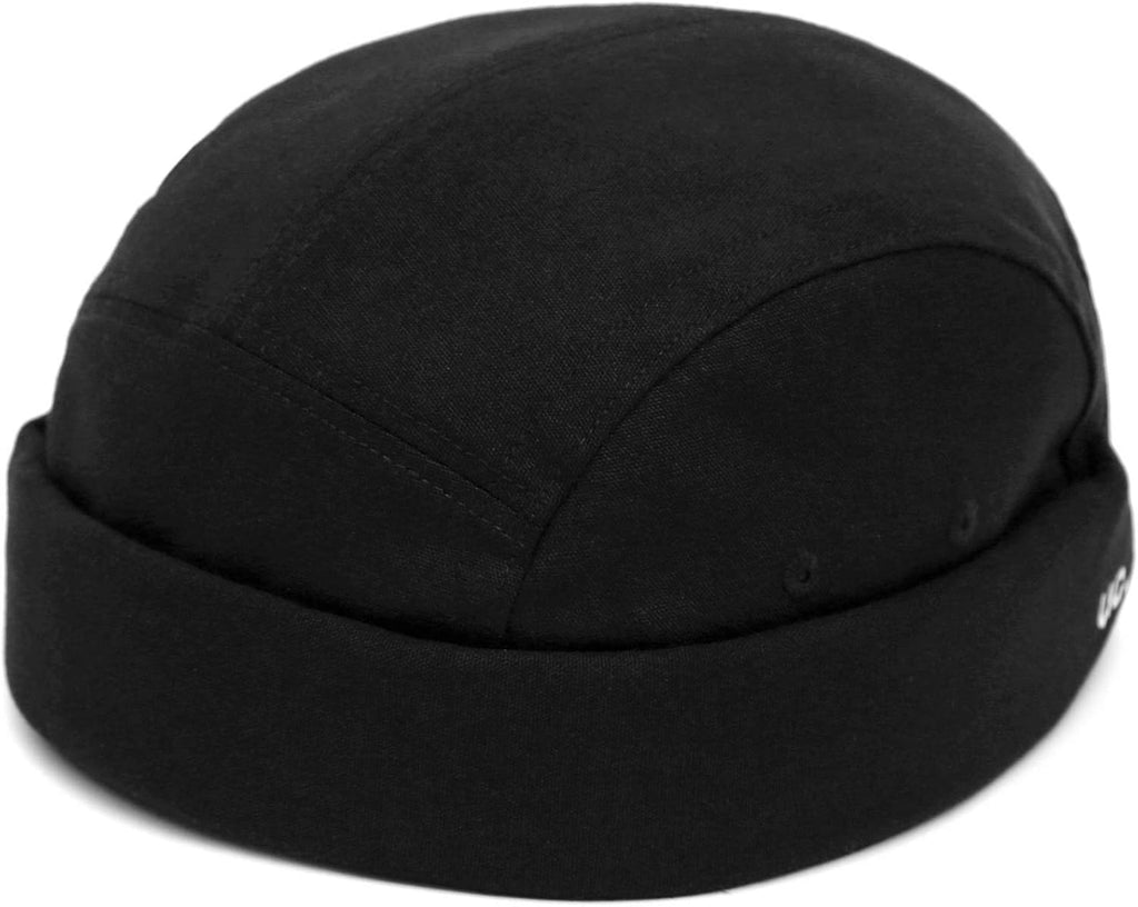 UNDERCONTROL Breadless Trawler Leon Harbor Camp Rolled Cuff Miki Cap Unisex Sailor Skull Outdoor Hat Fisherman Tactical Buckle No Visor Docker Beanie for Men and Women Korea (Black), black