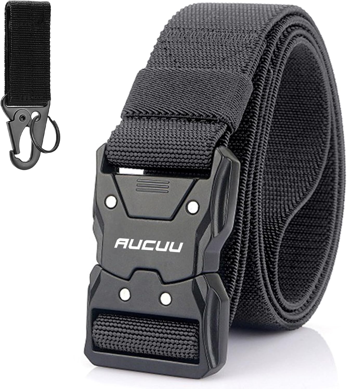 Men's Tactical Belt, Nylon Canvas Belt for Men, Military Tactical Belt, Adjustable Nylon Belts for Travel, Sports and Daily Use(Width 3.8cm)