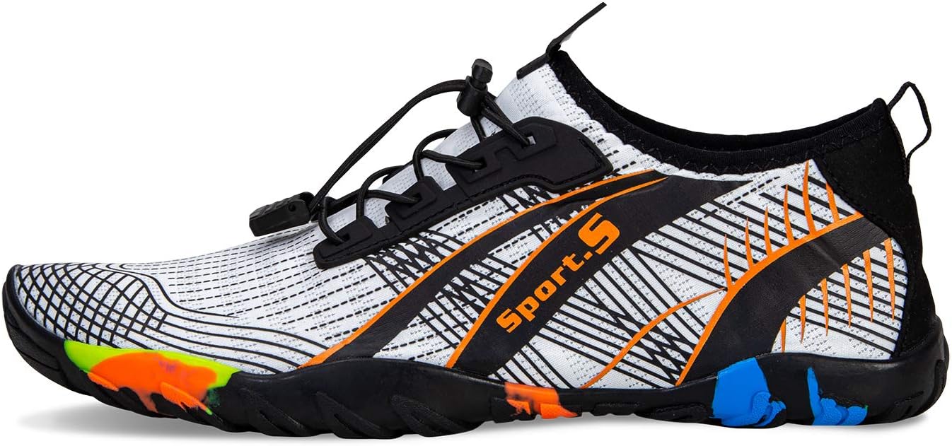 Water Shoes Men Women Quick Dry Sports Water Shoes Unisex Swimming Shoes with 14 Drainage Holes for Bath, Walking, Yoga, Lake, Beach, Garden, Park, Driving, Boating