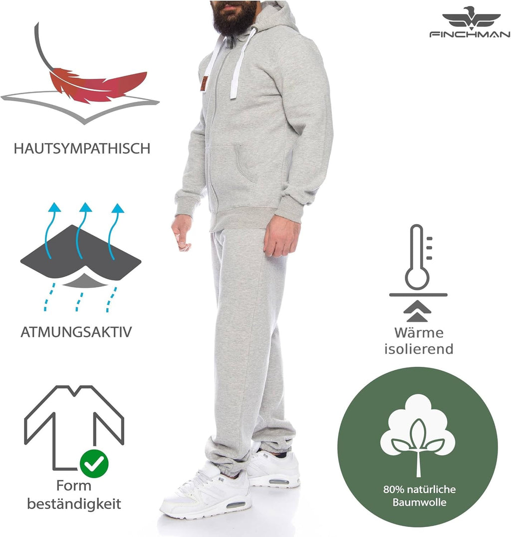 Finchman Finchsuit 1 Men's Jogger Tracksuit, Cotton Sport Suit