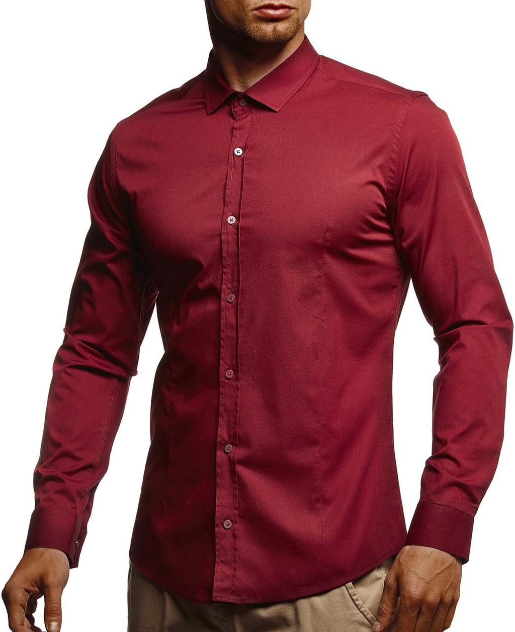 Leif Nelson Shirt with slim fit LN3430