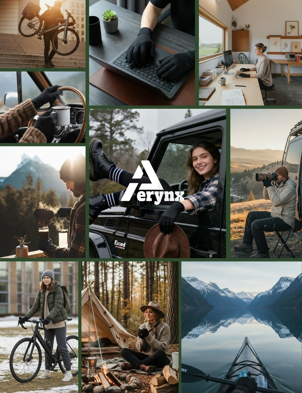 Winter Gloves Women Men Cold Weather Touch Screen 3-Layers Liner Glove for Running, Cycling, Biking, Hiking, Driving