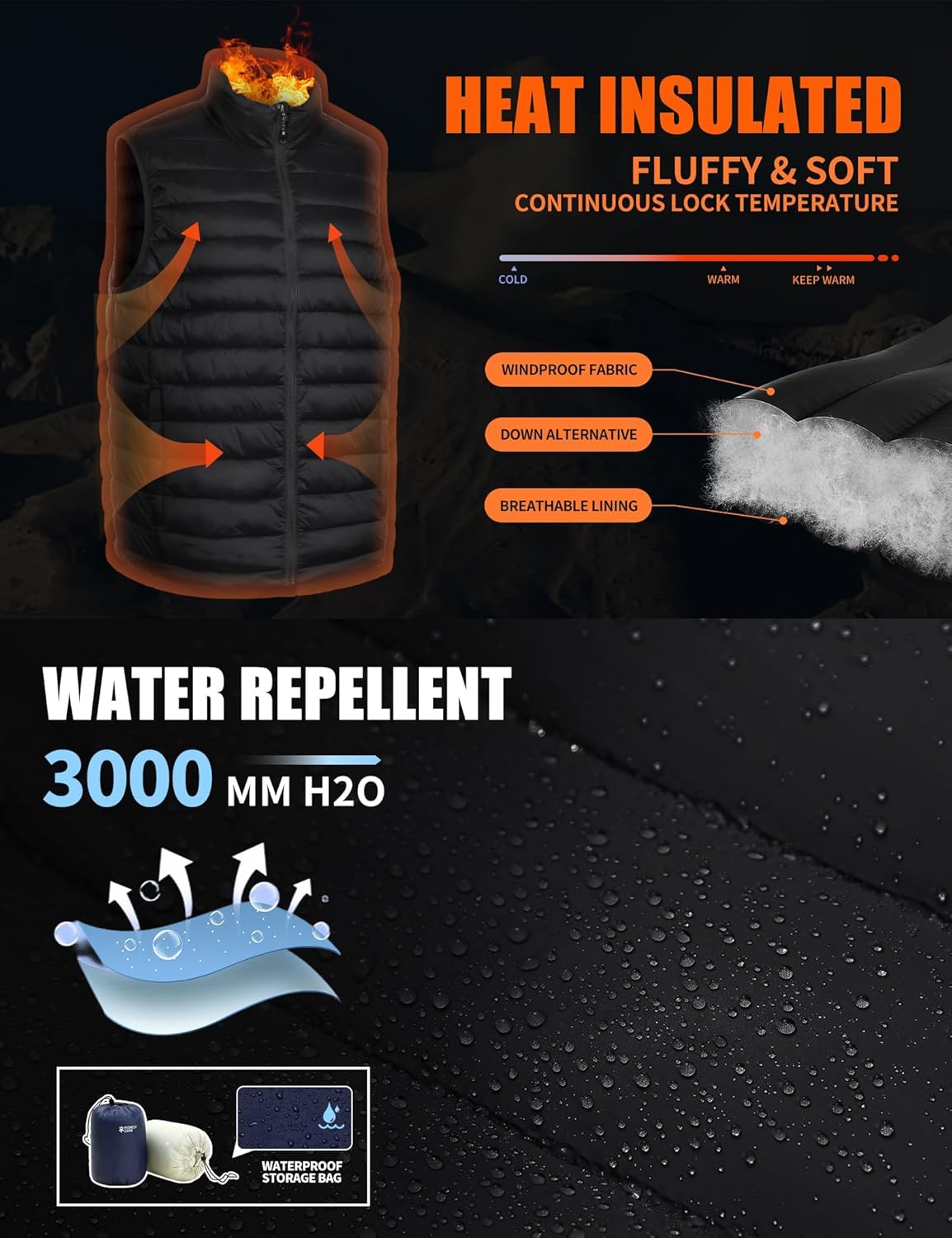 Pioneer Camp lightweight warm waterproof vest