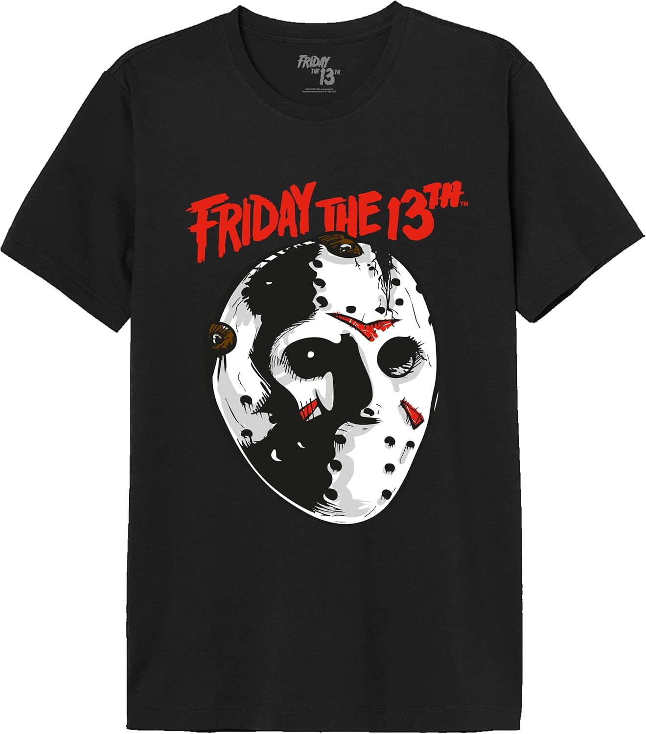 Friday the 13TH Men's Mefridmts048 T-Shirt (Pack of 1), blackone