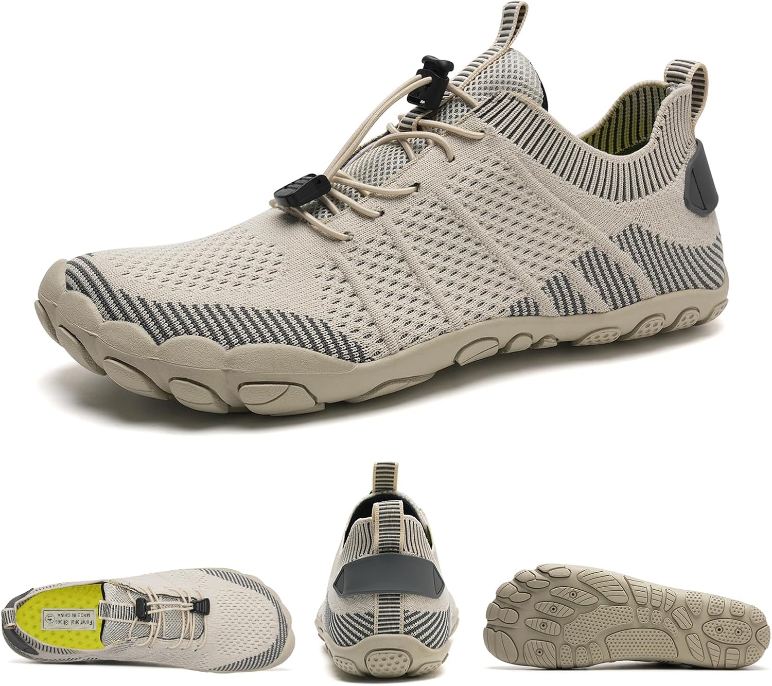 Water Shoes Men Women Quick Dry Sports Water Shoes Unisex Swimming Shoes with 14 Drainage Holes for Bath, Walking, Yoga, Lake, Beach, Garden, Park, Driving, Boating