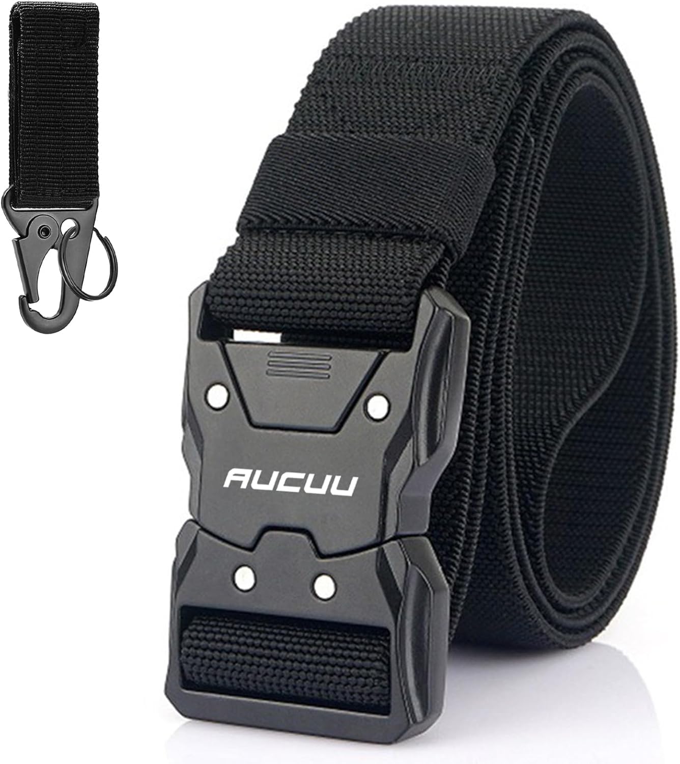 Men's Tactical Belt, Nylon Canvas Belt for Men, Military Tactical Belt, Adjustable Nylon Belts for Travel, Sports and Daily Use(Width 3.8cm)