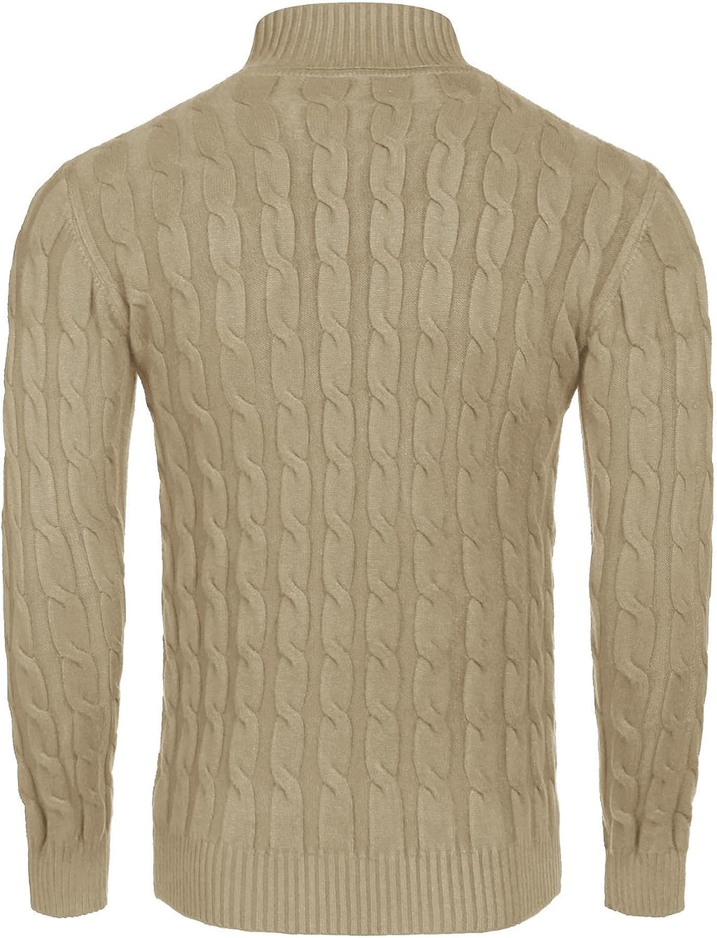 COOFANDY Men's Polo Sweater Fine Knit Long Sleeve Sweater Basic Regular Fit Pullover