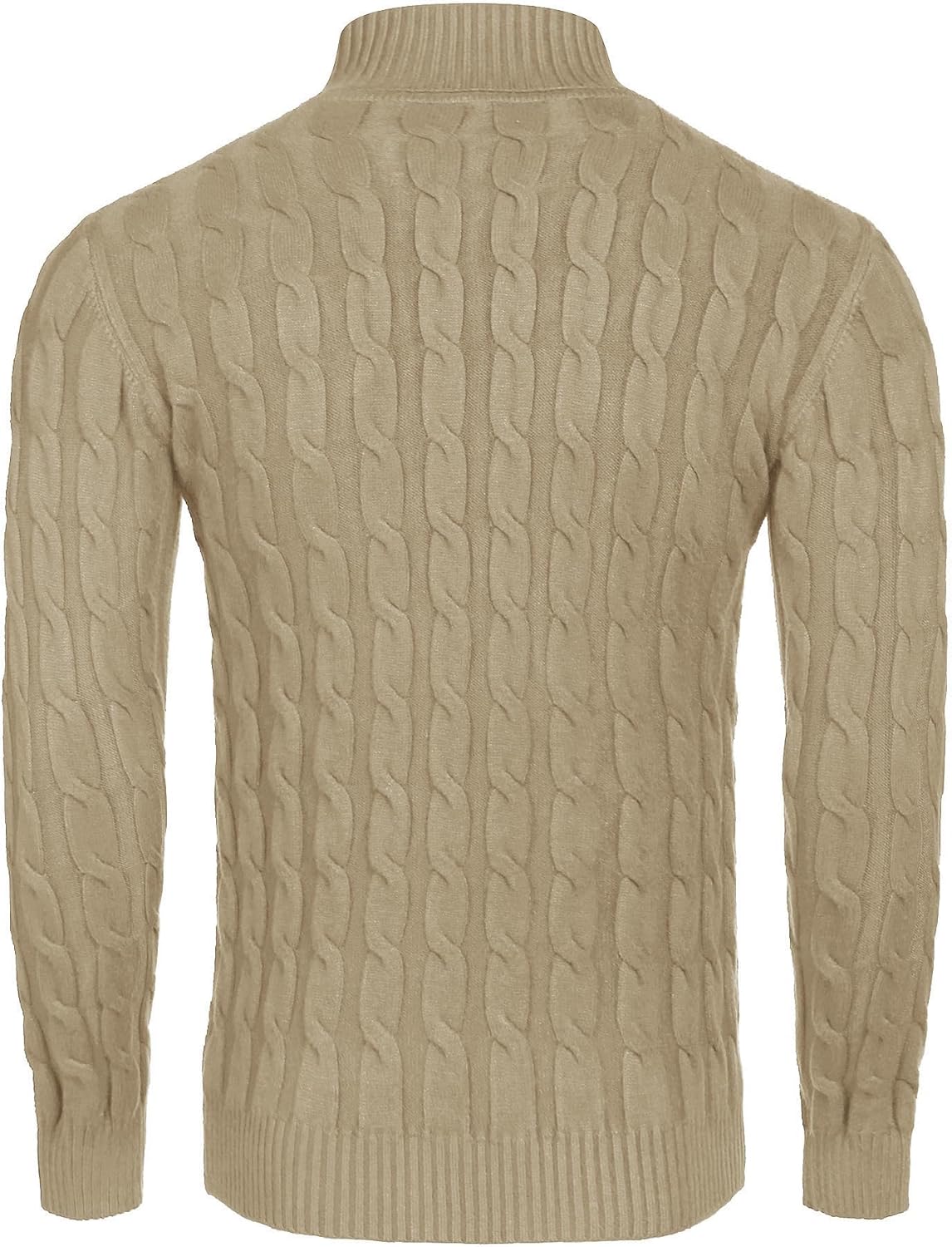 COOFANDY Men's Polo Sweater Fine Knit Long Sleeve Sweater Basic Regular Fit Pullover