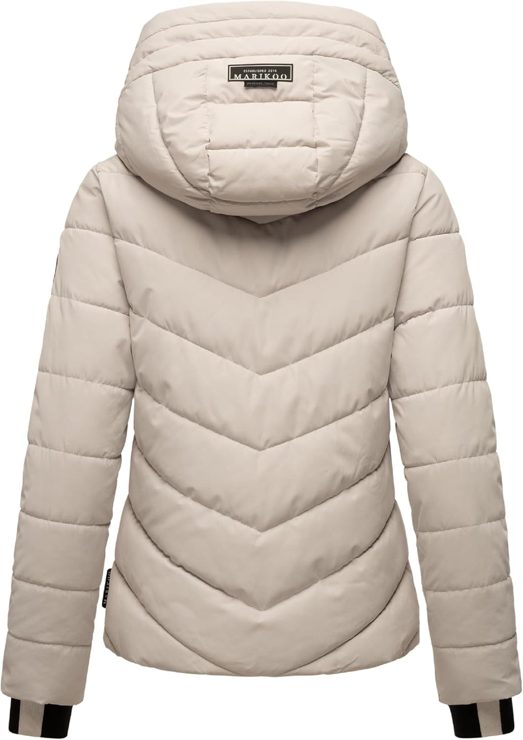 MARIKOO Women's Winter Jacket, Warm Quilted Jacket with Detachable Hood, Samuiaa XVI XS-3XL