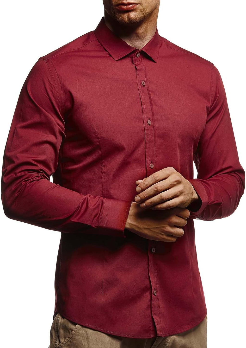 Leif Nelson Shirt with slim fit LN3430