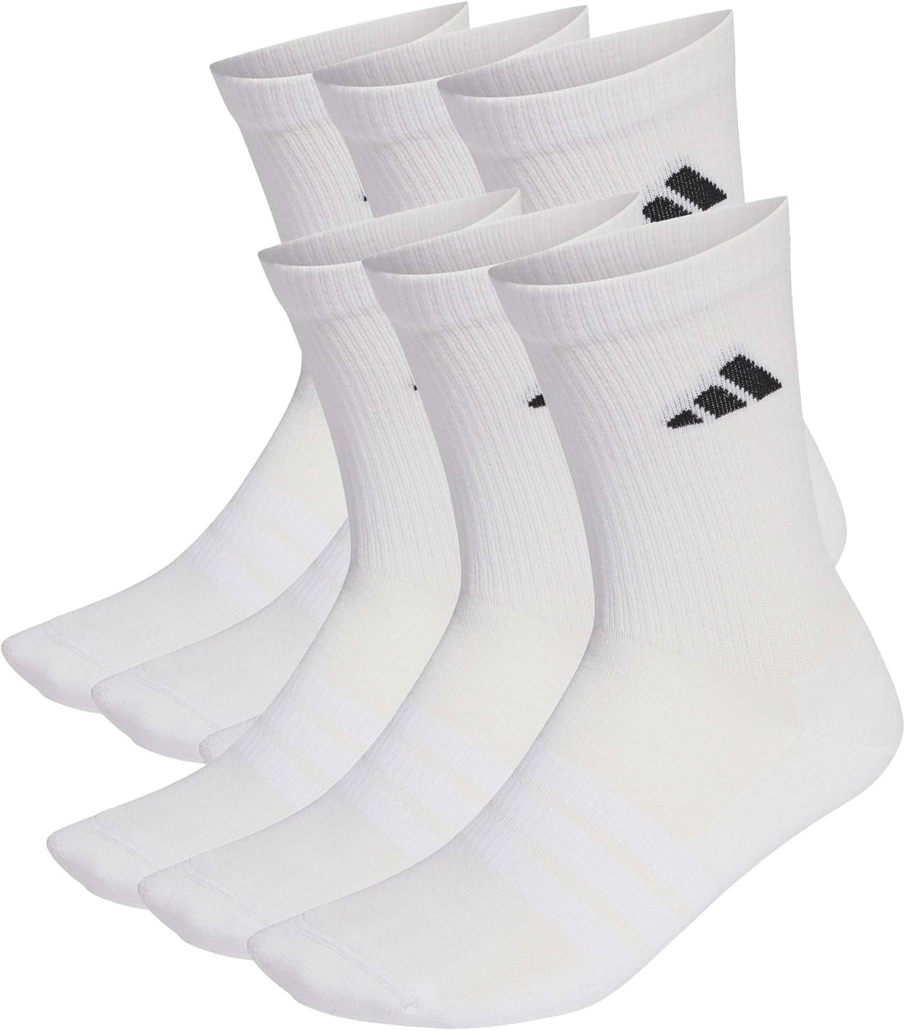 adidas unisex - Cushioned Crew Socks 6 Pair