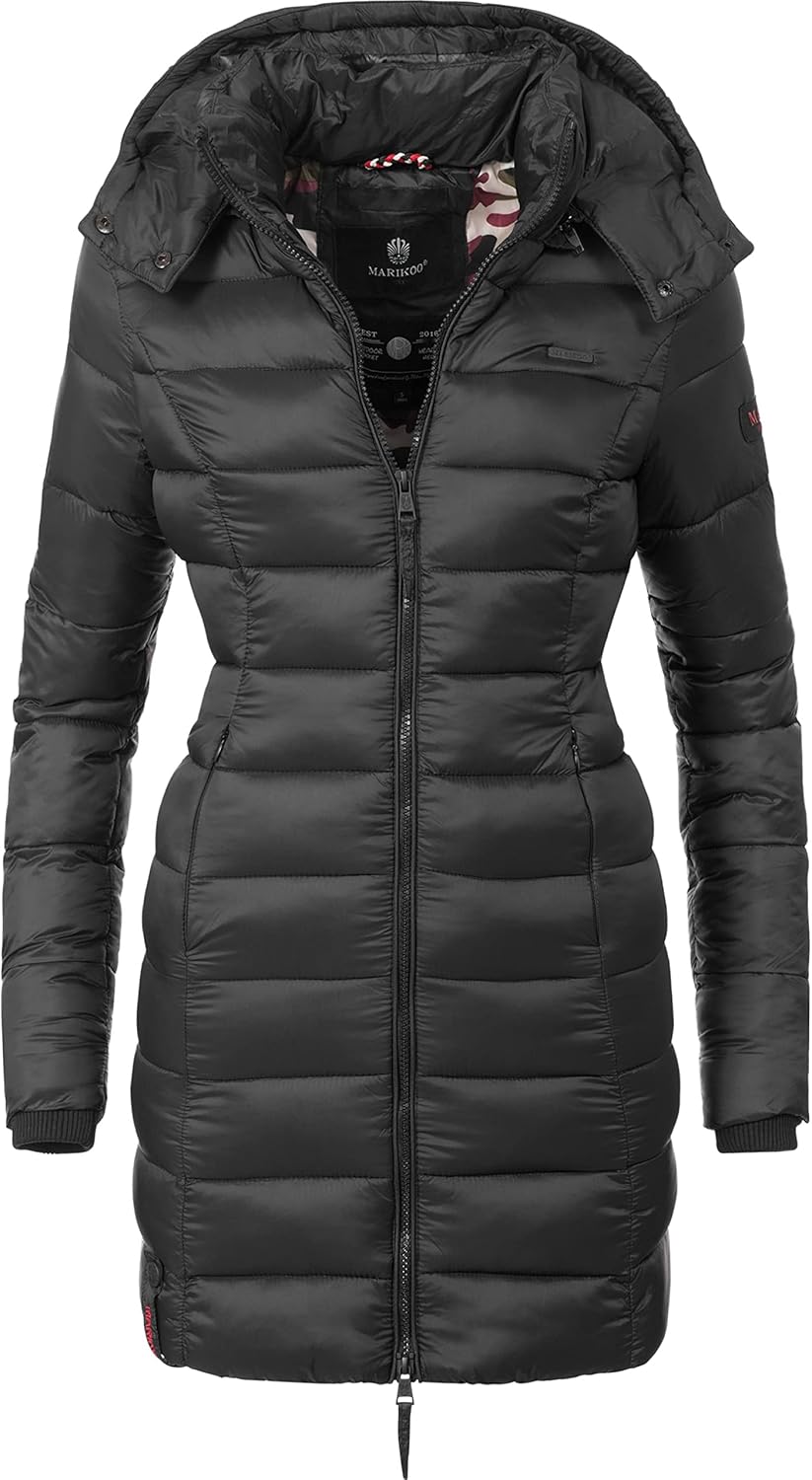Marikoo Women's Quilted Winter Coat with Evening Star in sizes XS-XXL