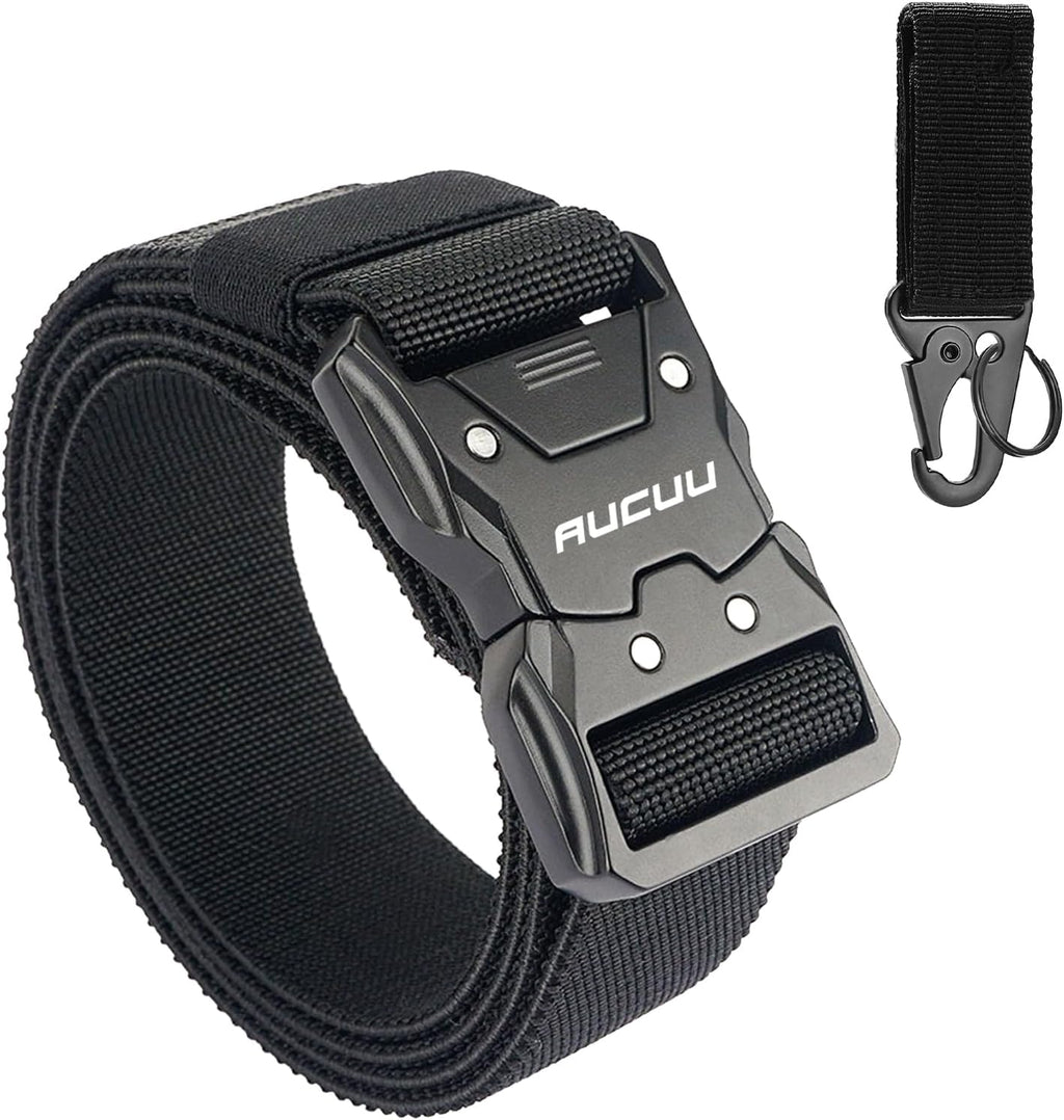 Men's Tactical Belt, Nylon Canvas Belt for Men, Military Tactical Belt, Adjustable Nylon Belts for Travel, Sports and Daily Use(Width 3.8cm)