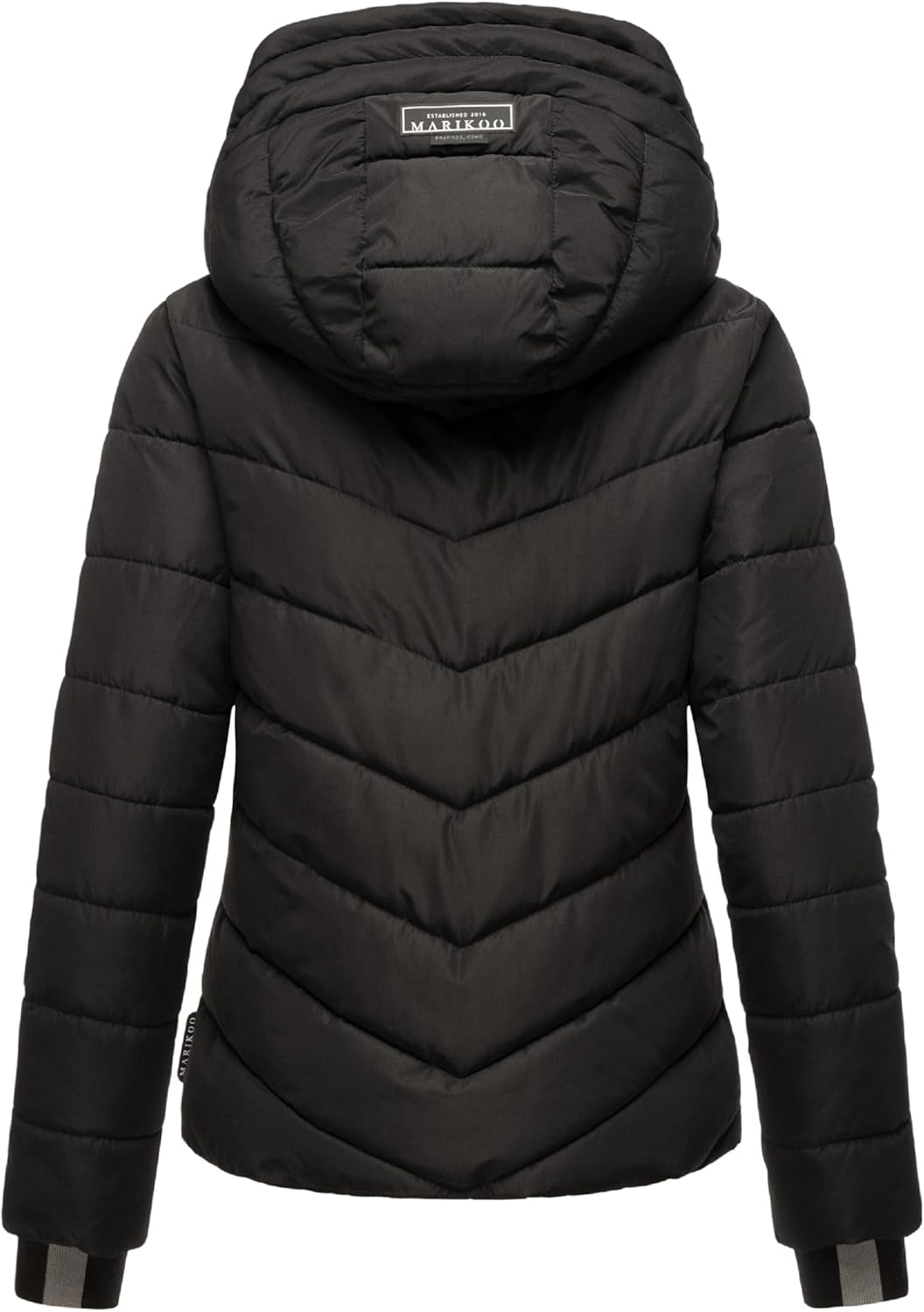 MARIKOO Women's Winter Jacket, Warm Quilted Jacket with Detachable Hood, Samuiaa XVI XS-3XL