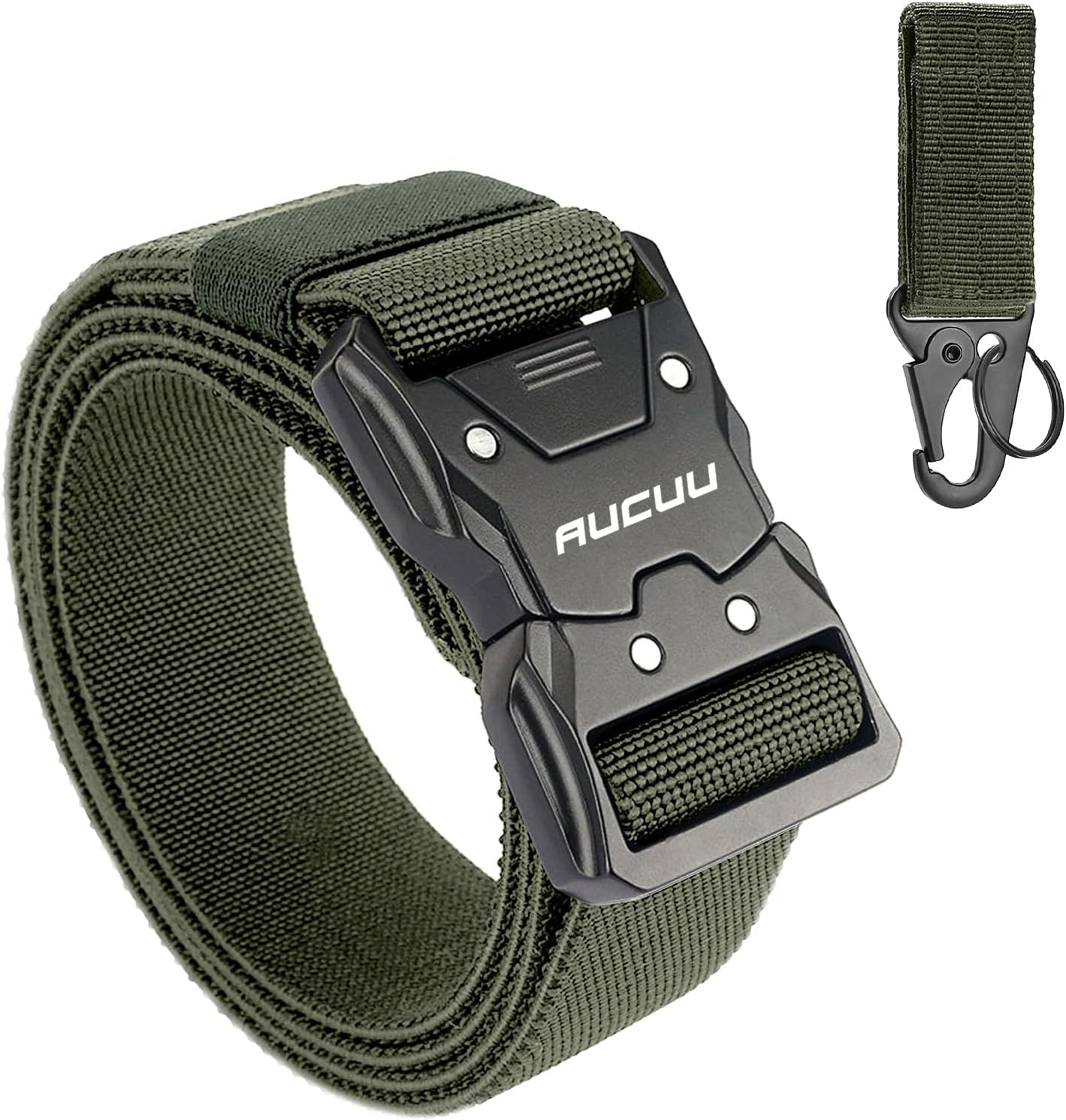 Men's Tactical Belt, Nylon Canvas Belt for Men, Military Tactical Belt, Adjustable Nylon Belts for Travel, Sports and Daily Use(Width 3.8cm)