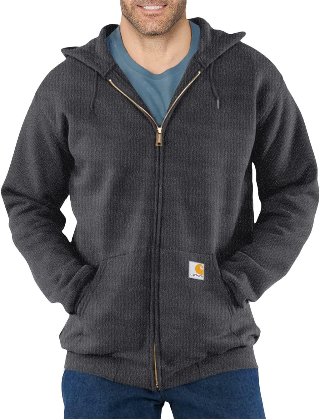 Carhartt herr Tröja Carhartt Tröja med huva fram
