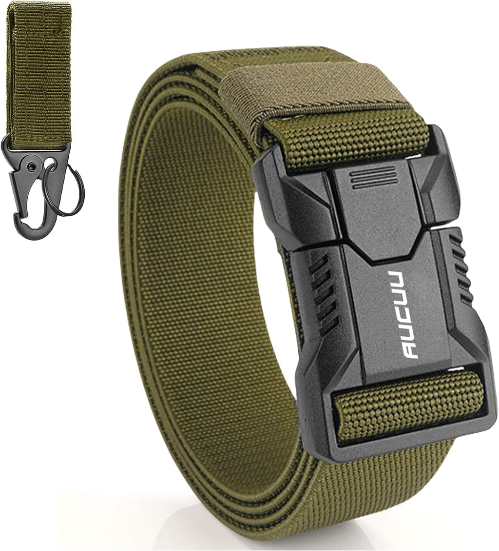 Men's Tactical Belt, Nylon Canvas Belt for Men, Military Tactical Belt, Adjustable Nylon Belts for Travel, Sports and Daily Use(Width 3.8cm)