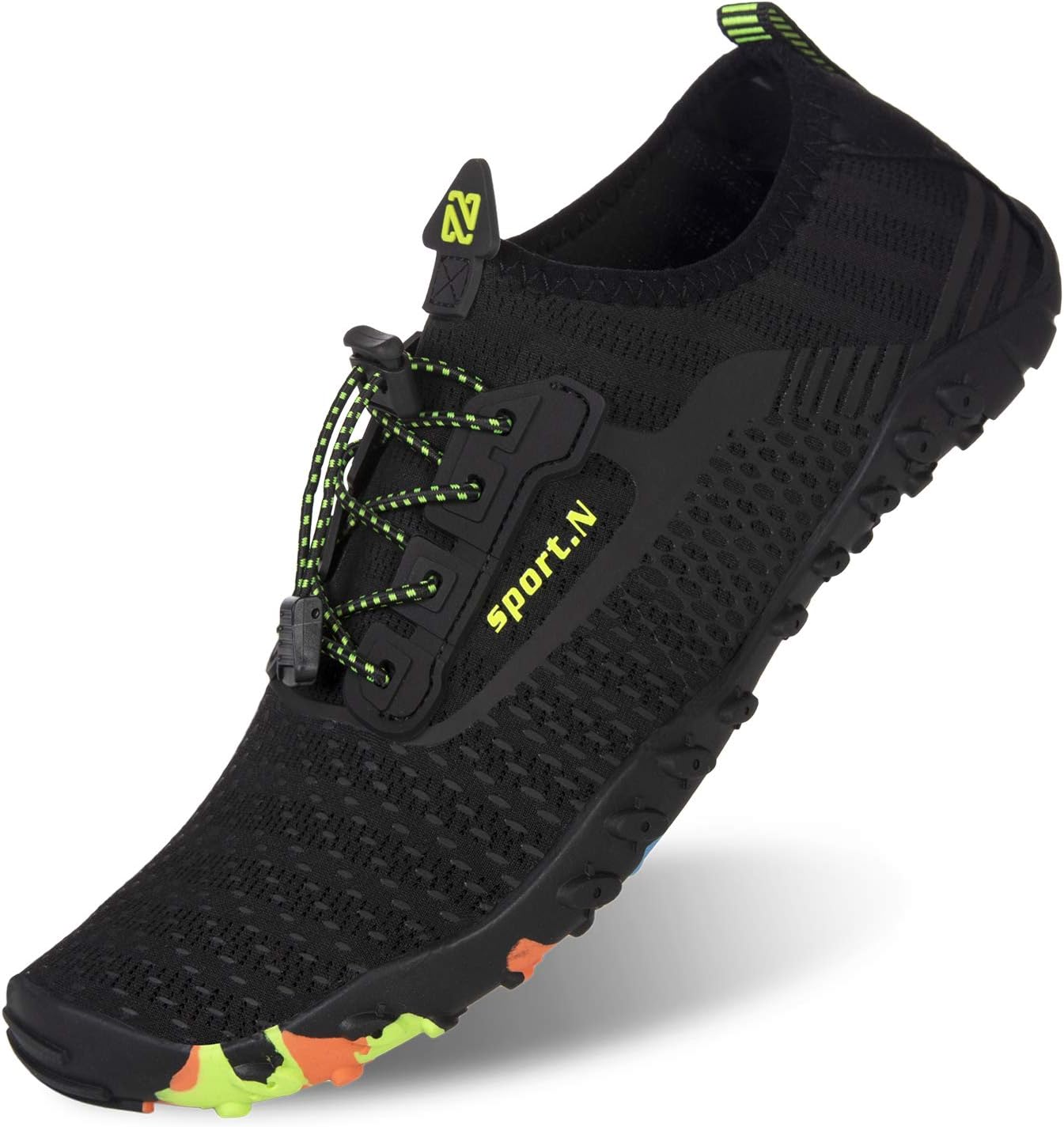 Water Shoes Men Women Quick Dry Sports Water Shoes Unisex Swimming Shoes with 14 Drainage Holes for Bath, Walking, Yoga, Lake, Beach, Garden, Park, Driving, Boating