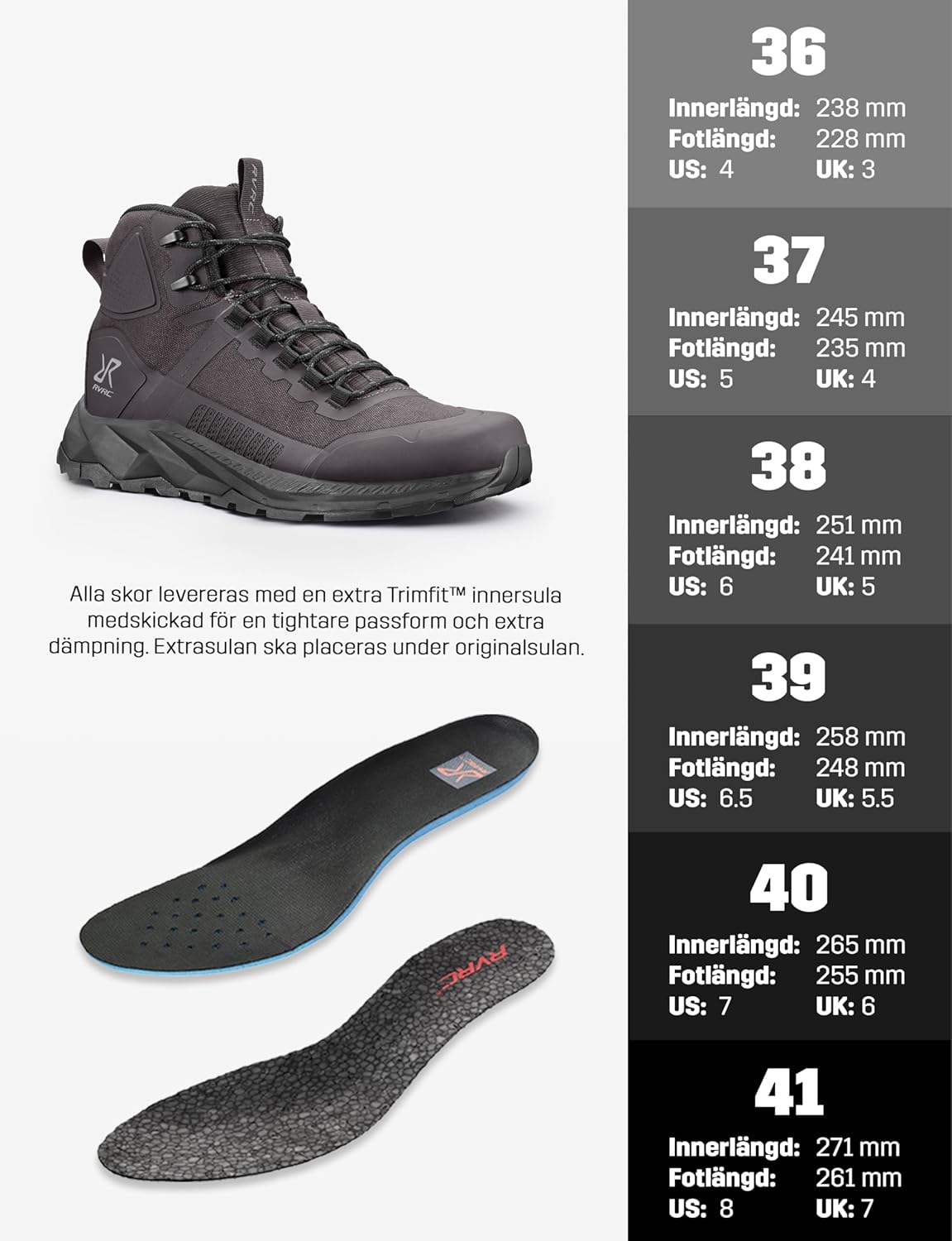 RevolutionRace Women's Phantom Trail Mid Waterproof Hiking Boots, Waterproof Hiking Shoes for All Outdoor Activities