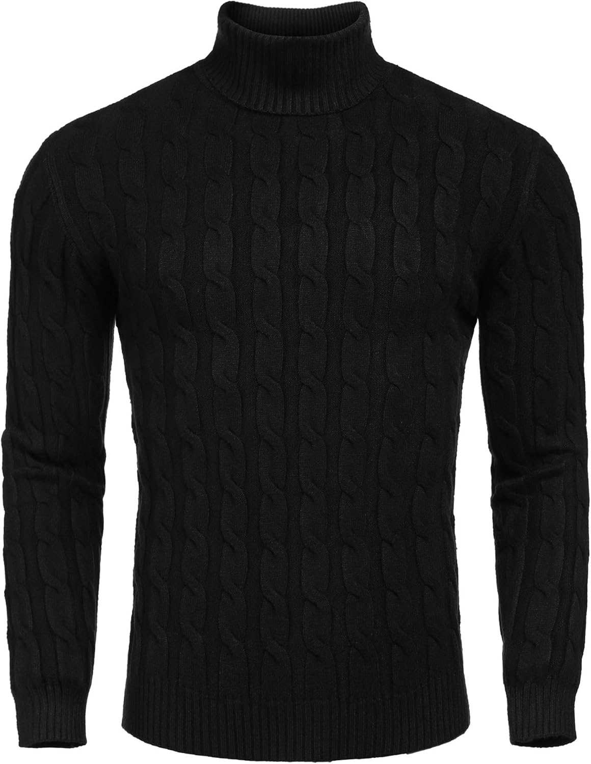 COOFANDY Men's Polo Sweater Fine Knit Long Sleeve Sweater Basic Regular Fit Pullover