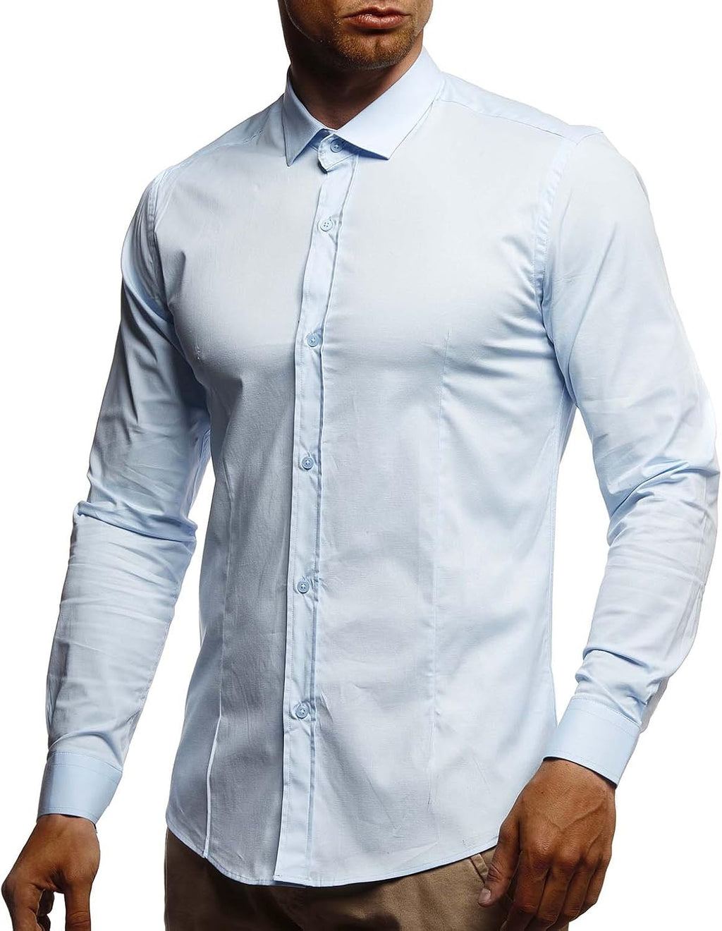 Leif Nelson Shirt with slim fit LN3430