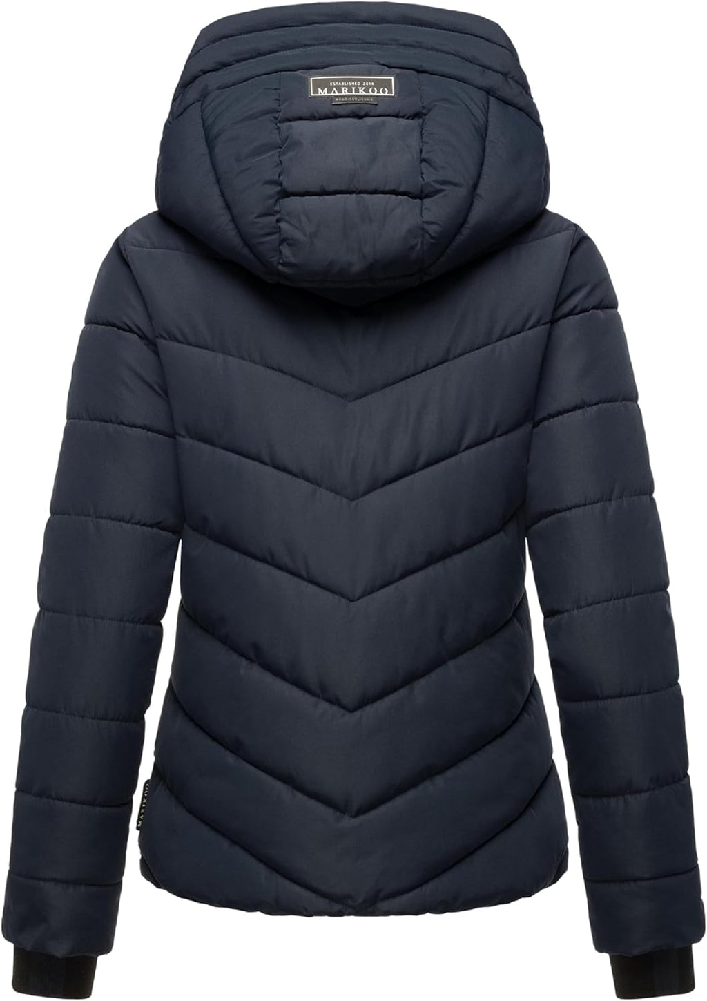 MARIKOO Women's Winter Jacket, Warm Quilted Jacket with Detachable Hood, Samuiaa XVI XS-3XL