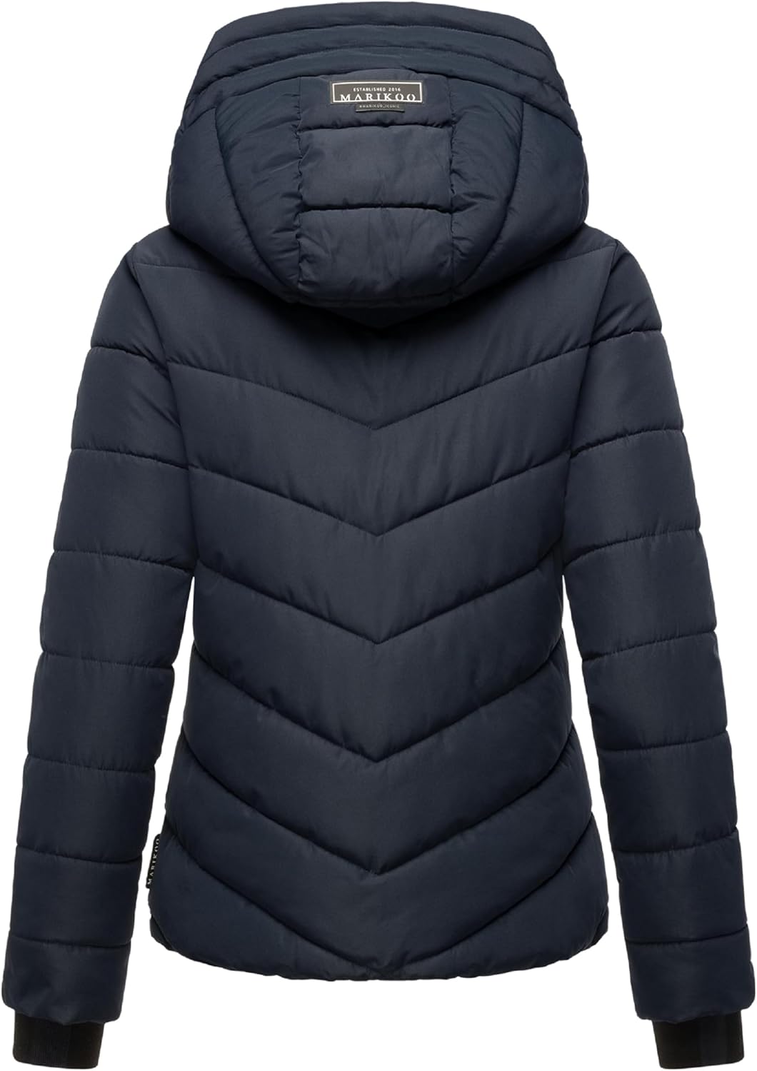 MARIKOO Women's Winter Jacket, Warm Quilted Jacket with Detachable Hood, Samuiaa XVI XS-3XL