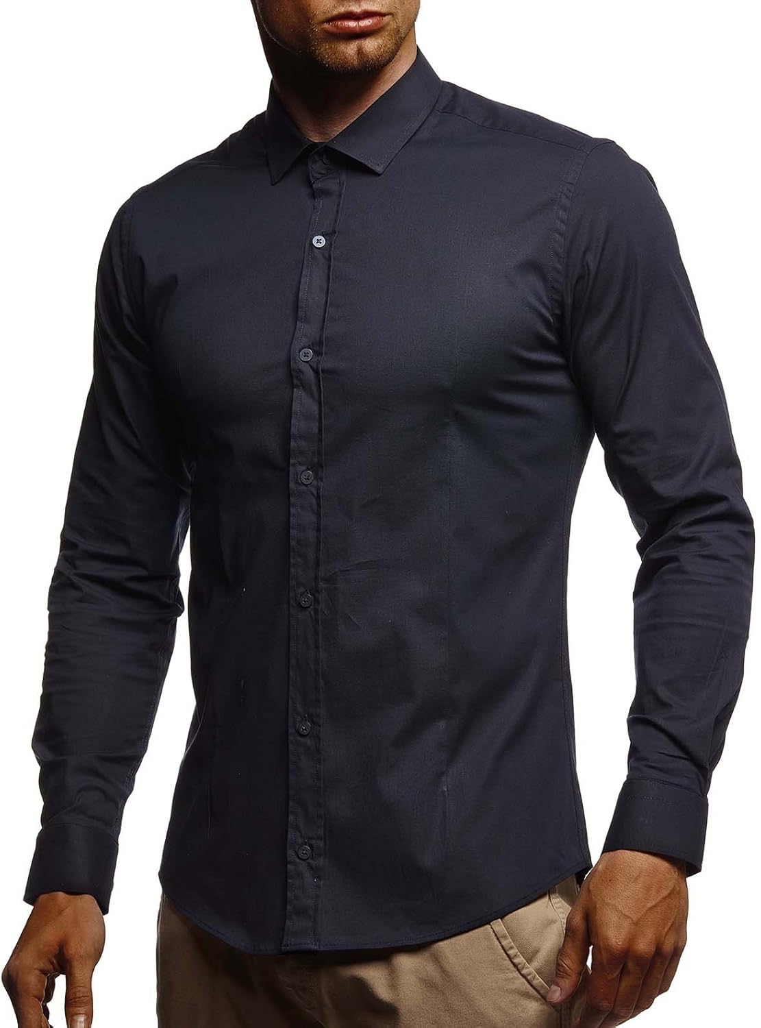 Leif Nelson Shirt with slim fit LN3430