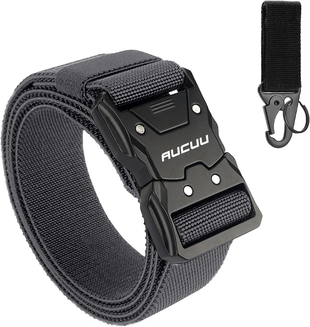 Men's Tactical Belt, Nylon Canvas Belt for Men, Military Tactical Belt, Adjustable Nylon Belts for Travel, Sports and Daily Use(Width 3.8cm)