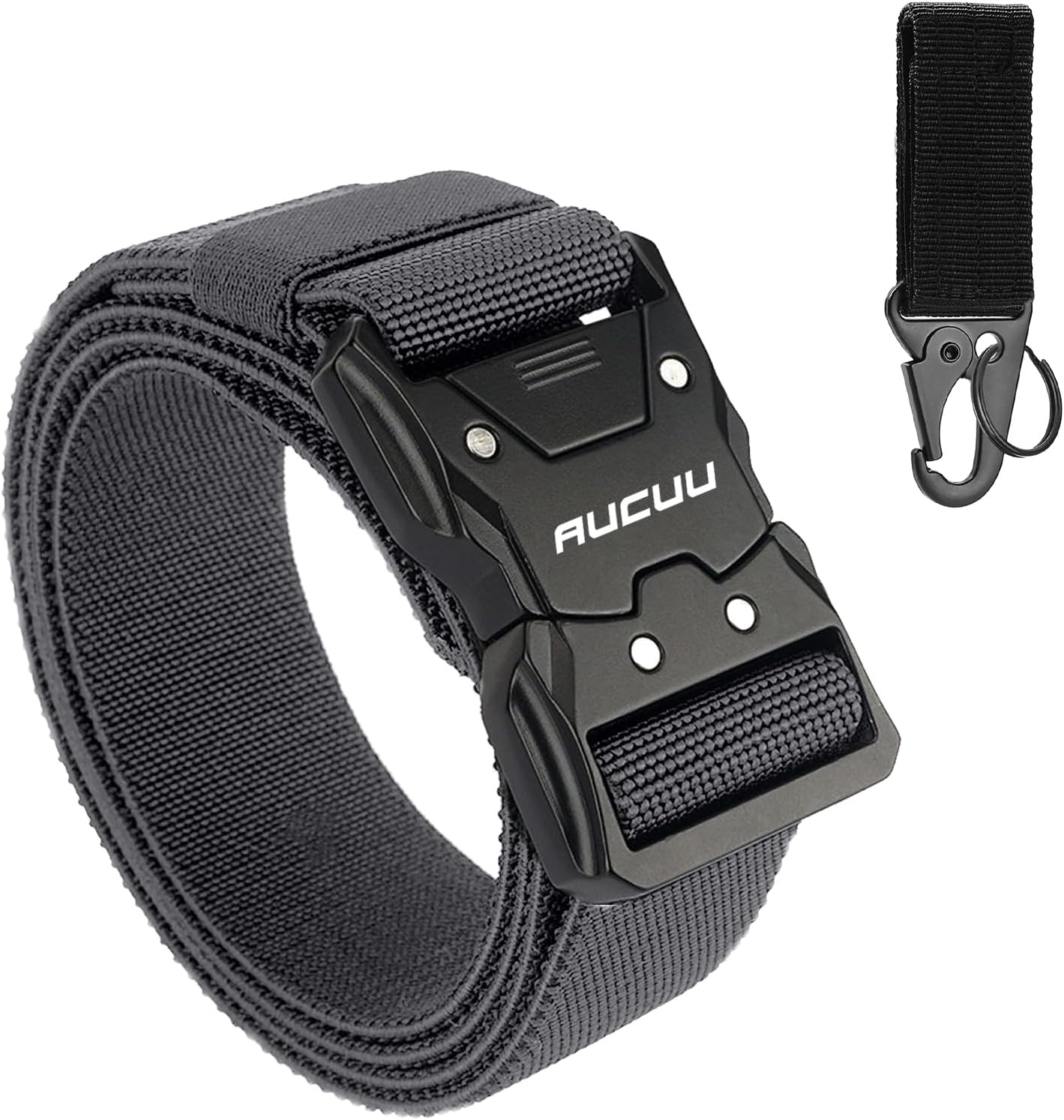 Men's Tactical Belt, Nylon Canvas Belt for Men, Military Tactical Belt, Adjustable Nylon Belts for Travel, Sports and Daily Use(Width 3.8cm)