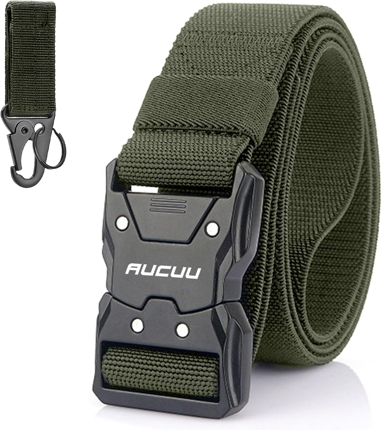 Men's Tactical Belt, Nylon Canvas Belt for Men, Military Tactical Belt, Adjustable Nylon Belts for Travel, Sports and Daily Use(Width 3.8cm)