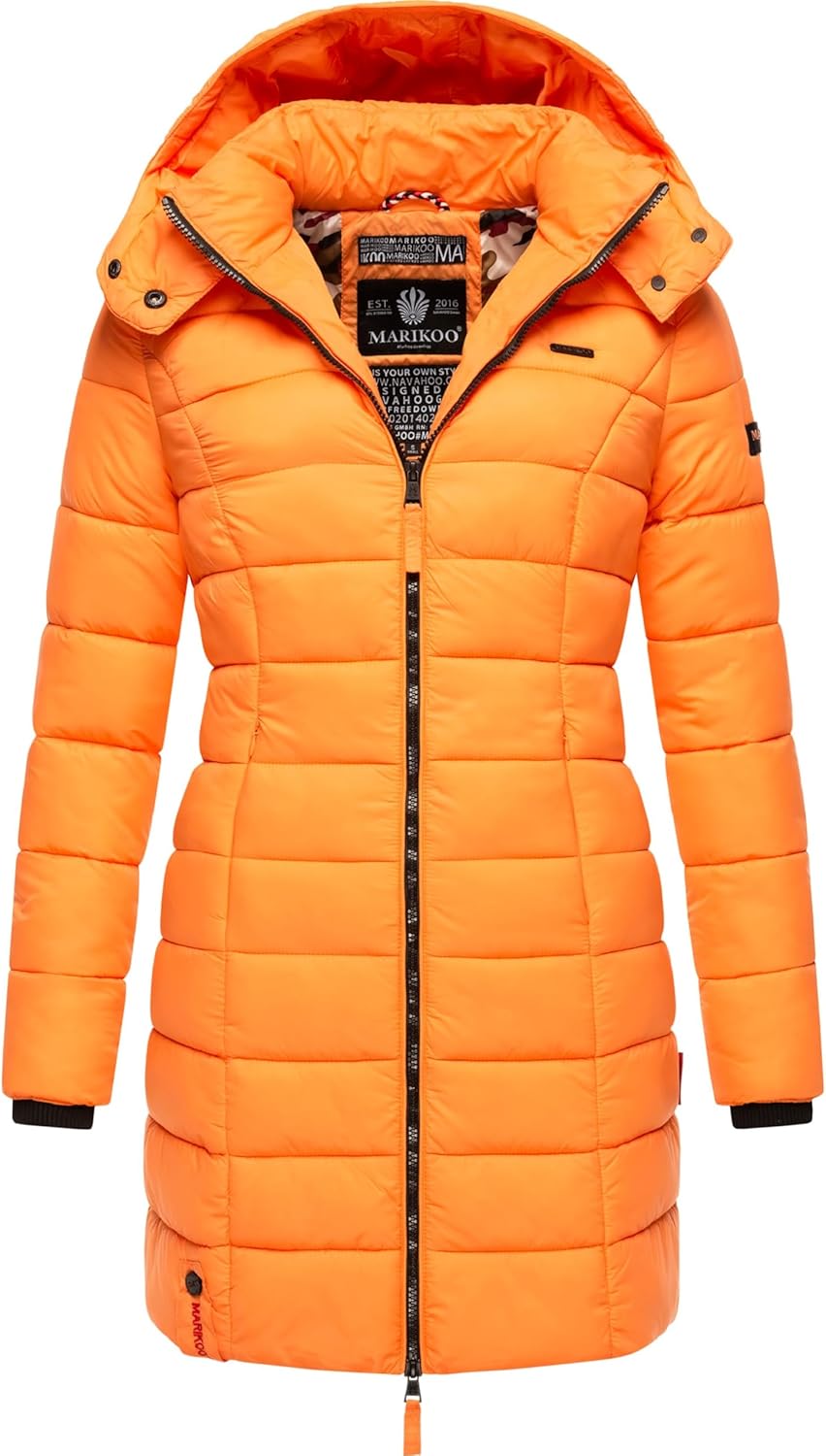 Marikoo Women's Quilted Winter Coat with Evening Star in sizes XS-XXL