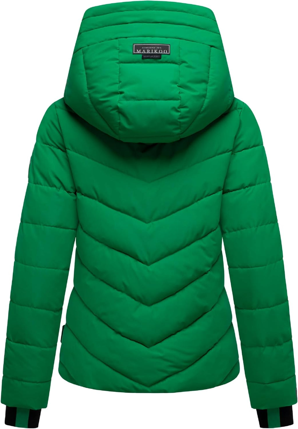 MARIKOO Women's Winter Jacket, Warm Quilted Jacket with Detachable Hood, Samuiaa XVI XS-3XL