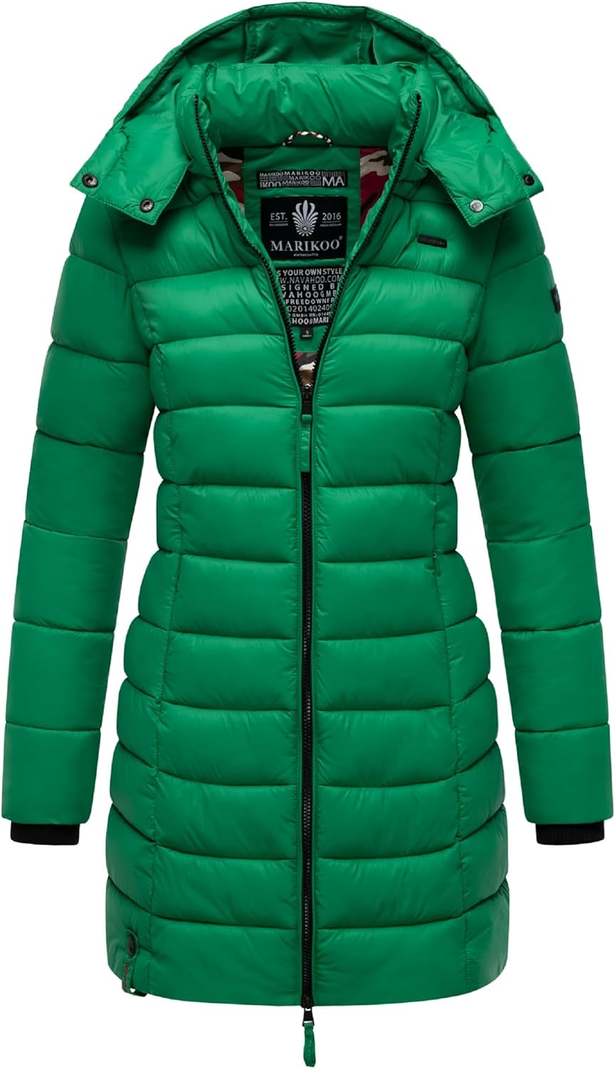 Marikoo Women's Quilted Winter Coat with Evening Star in sizes XS-XXL