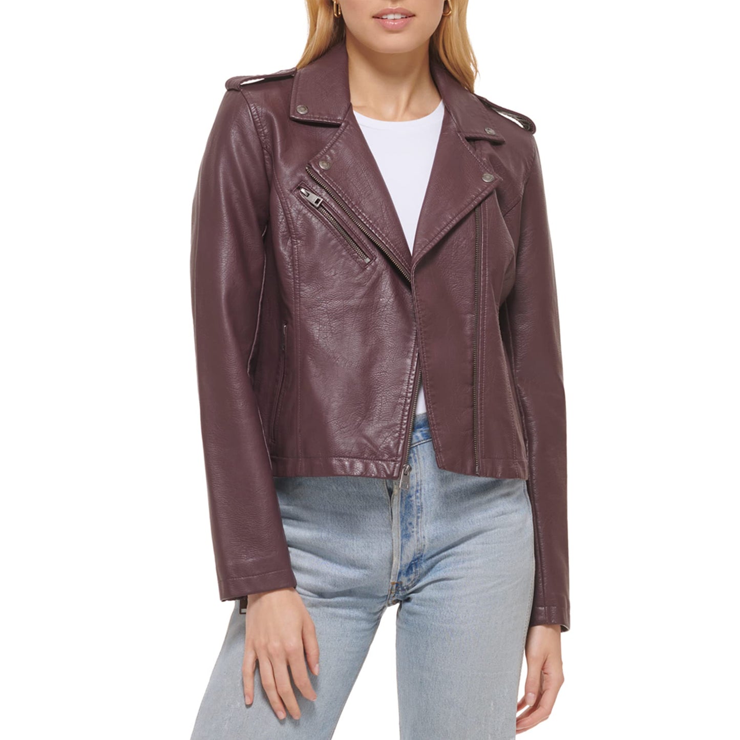 Levi's Women's The Classic Faux Leather Moto Jacket (Regular & Plus Size)