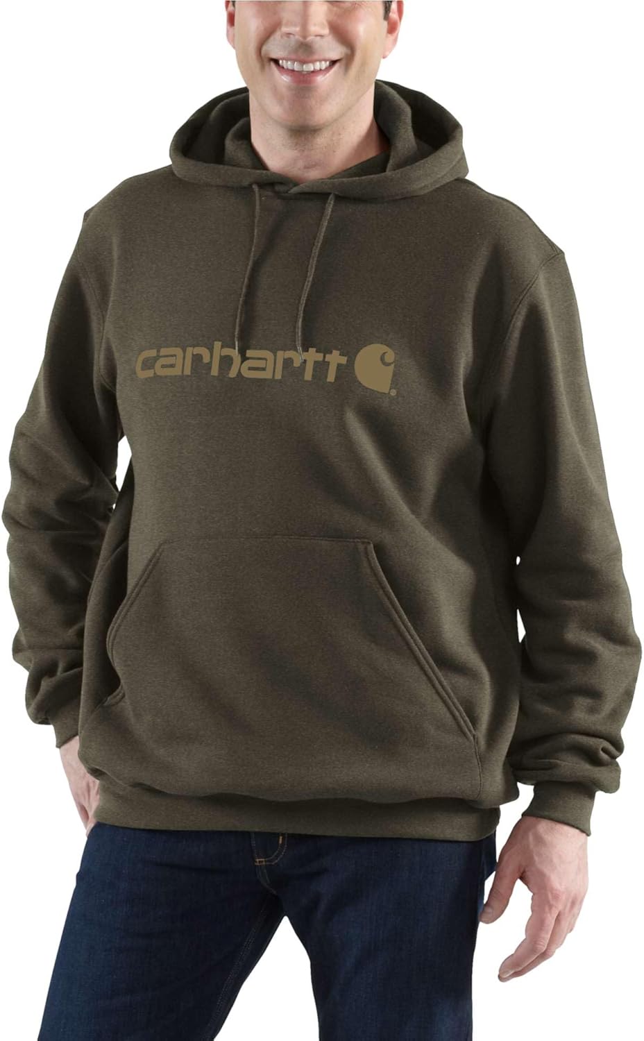 Carhartt herr Loose Fit Midweight Logo Graphic Sweatshirt Tröja